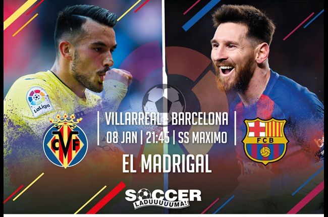 Spanish La Liga Starting XI: Villarreal v FC Barcelona 08 January 2017