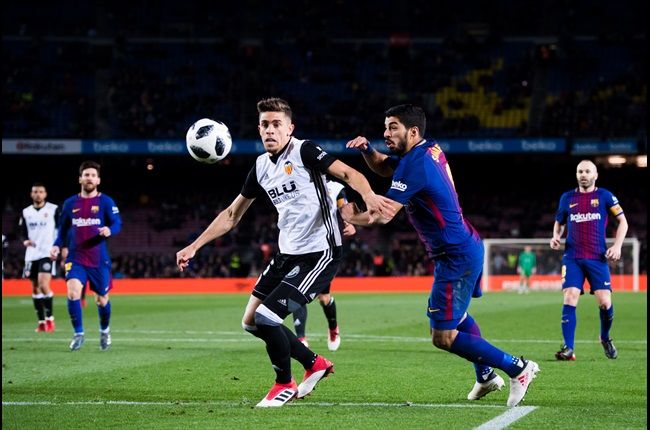 Copa Del Rey Report: FC Barcelona v Valencia 01 February 2018