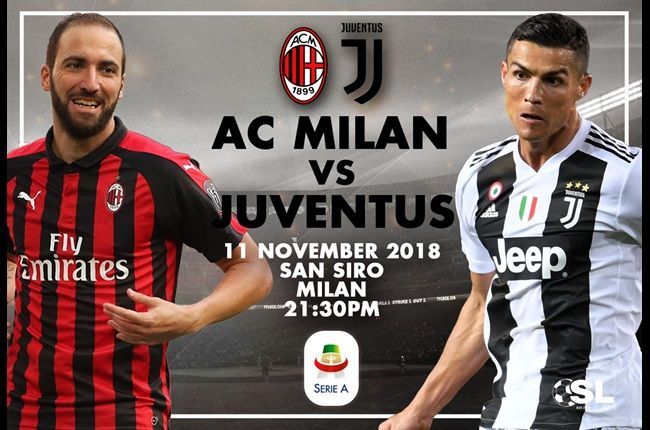 Serie A Starting XI: AC Milan v Juventus 11 November 2018