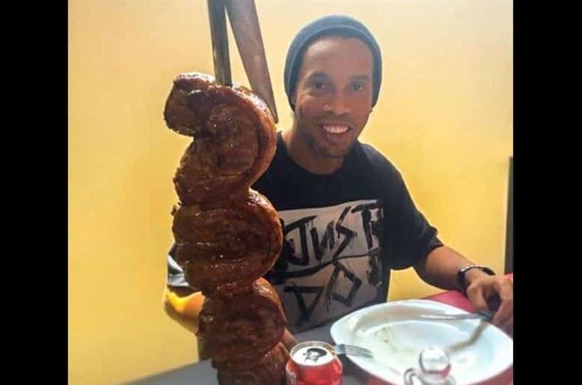 Watch: Ronaldinho Plays Foot Volleyball In Prison