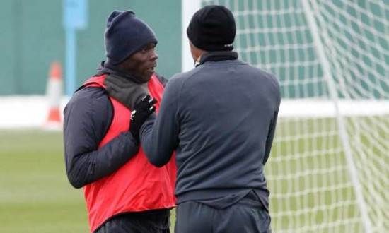 Mario Balotelli and Jerome Boateng clashed at Man 