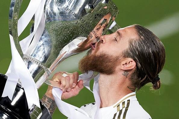 Real Madrid lift LaLiga trophy