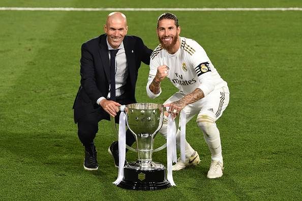 Real Madrid lift LaLiga trophy