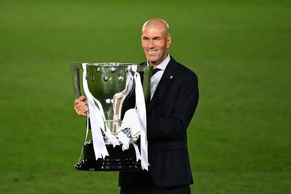 Real Madrid lift LaLiga trophy