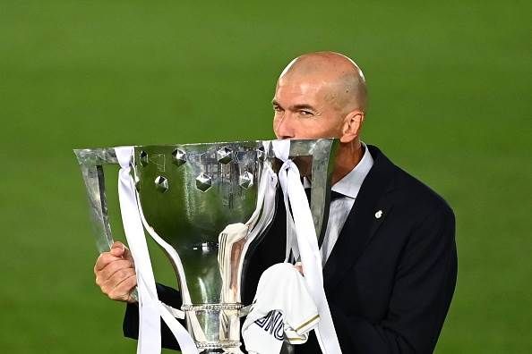 Real Madrid lift LaLiga trophy