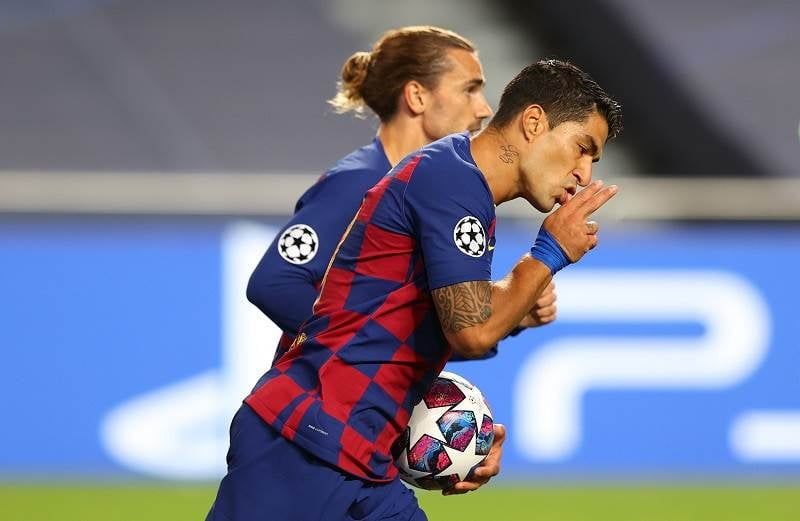 Luis Suarez pulled one back..