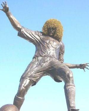Carlos Valderrama (statue location: Eduardo Santos