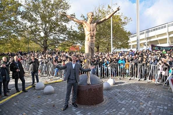 Zlatan Ibrahimovic (statue location: Malmo) 