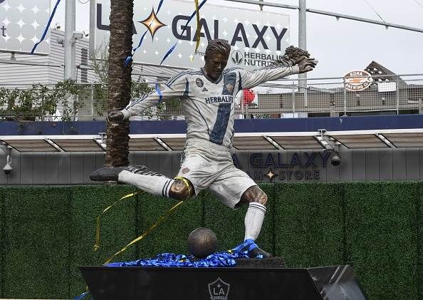 David Beckham (statue: LA Galaxy's Dignity Health 