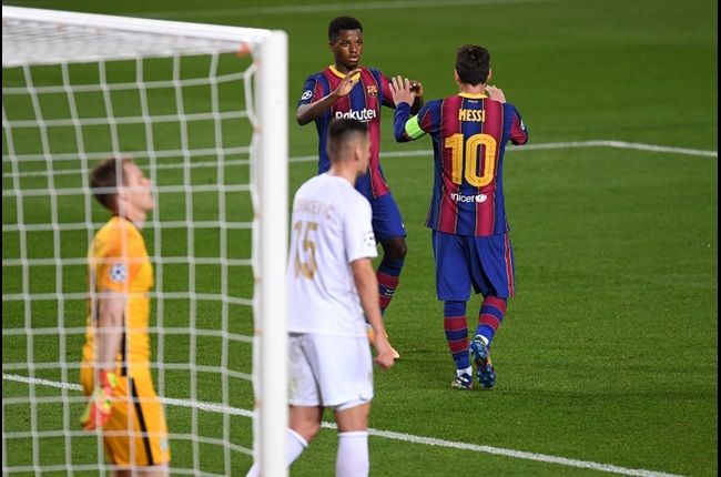 UEFA Champions League Report: FC Barcelona v Ferencvaros 20 October 2020
