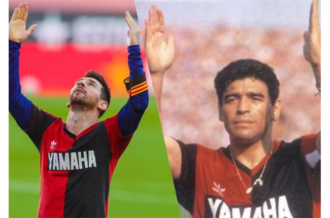 In Pictures: Lionel Messi's Beautiful Newell's Old Boys Tribute To Diego Maradona