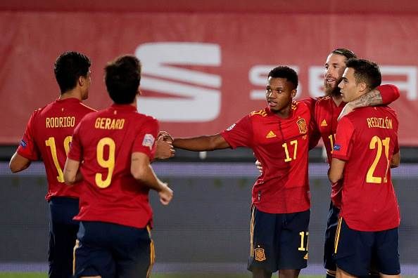 Ansu Fati (debuted for Spain, born in Guinea-Bissa