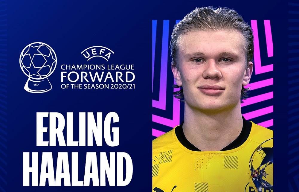 UEFA Men's Forward of the Season: Erling Haaland (
