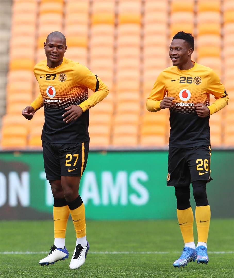 Njabulo Ngcobo (left) joined Chiefs and is waiting