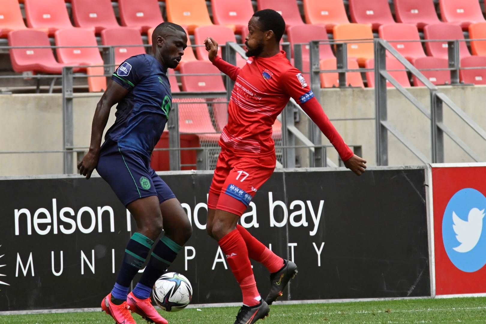Kgotso Moleko (left).
