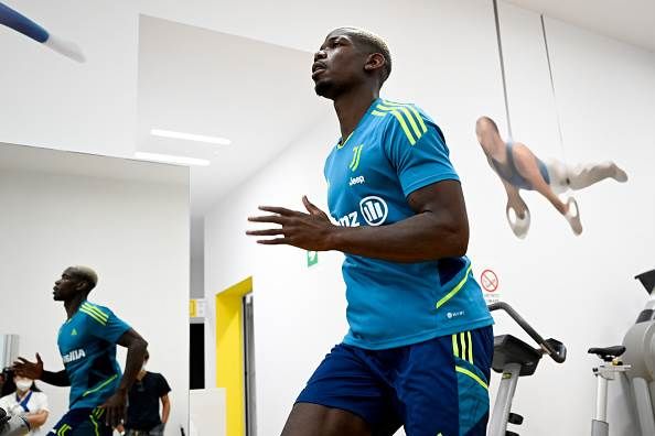 Paul Pogba put through his paces ahead of Juventus