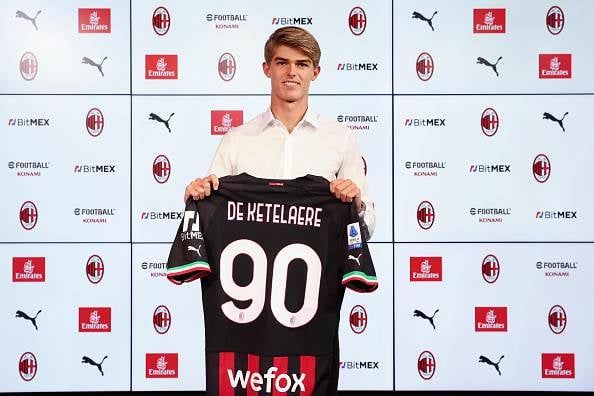 Charles De Ketelaere – has joined AC Milan from Cl