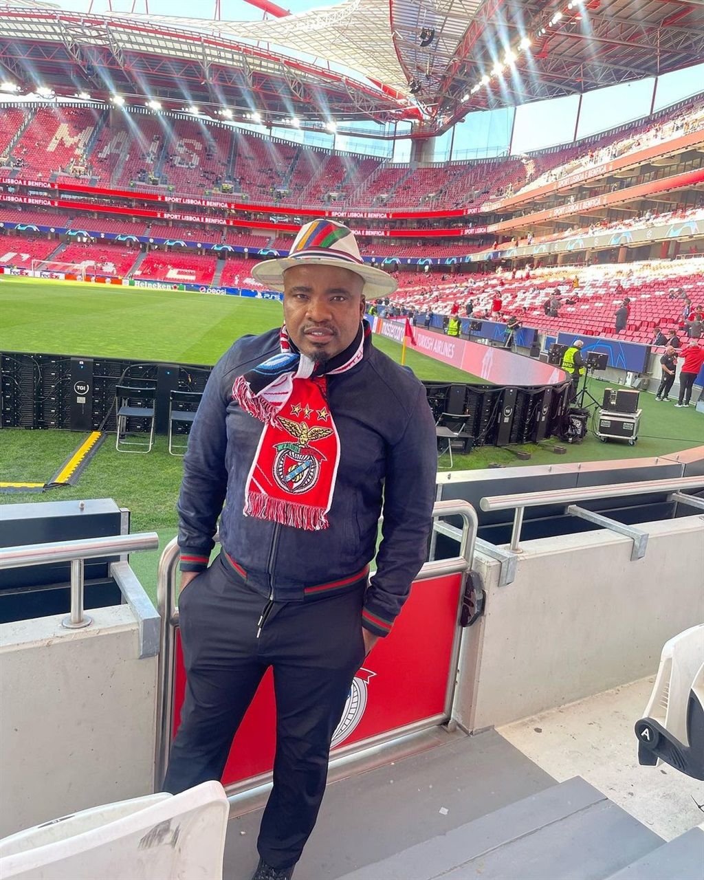 TS Galaxy president Tim Sukazi watched Benfica's U