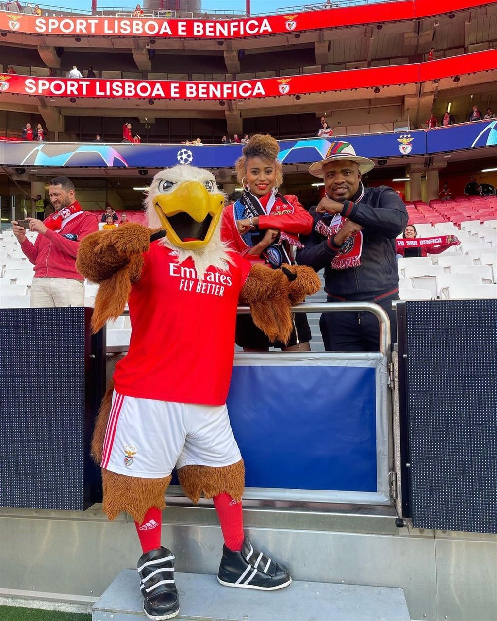 TS Galaxy president Tim Sukazi watched Benfica's U