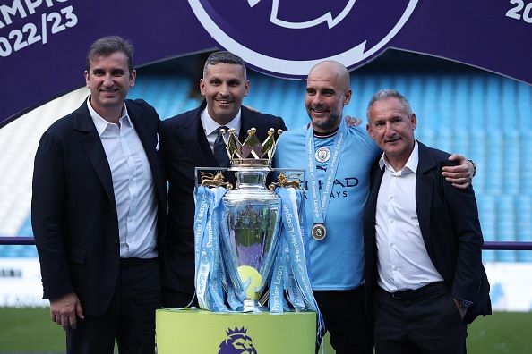 Manchester City celebrate Premier League title