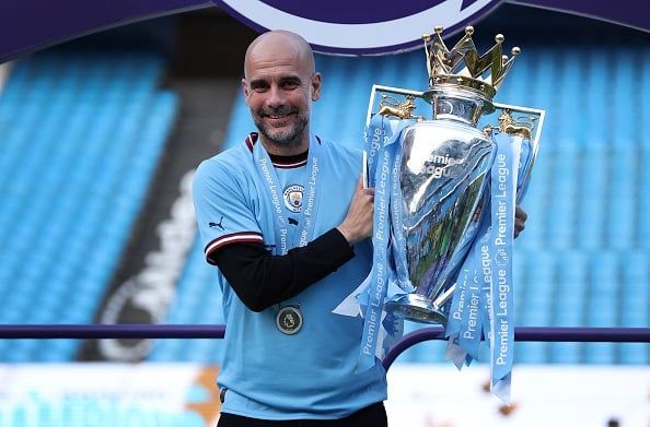 Manchester City celebrate Premier League title