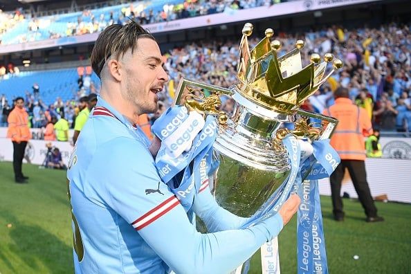 Manchester City celebrate Premier League title