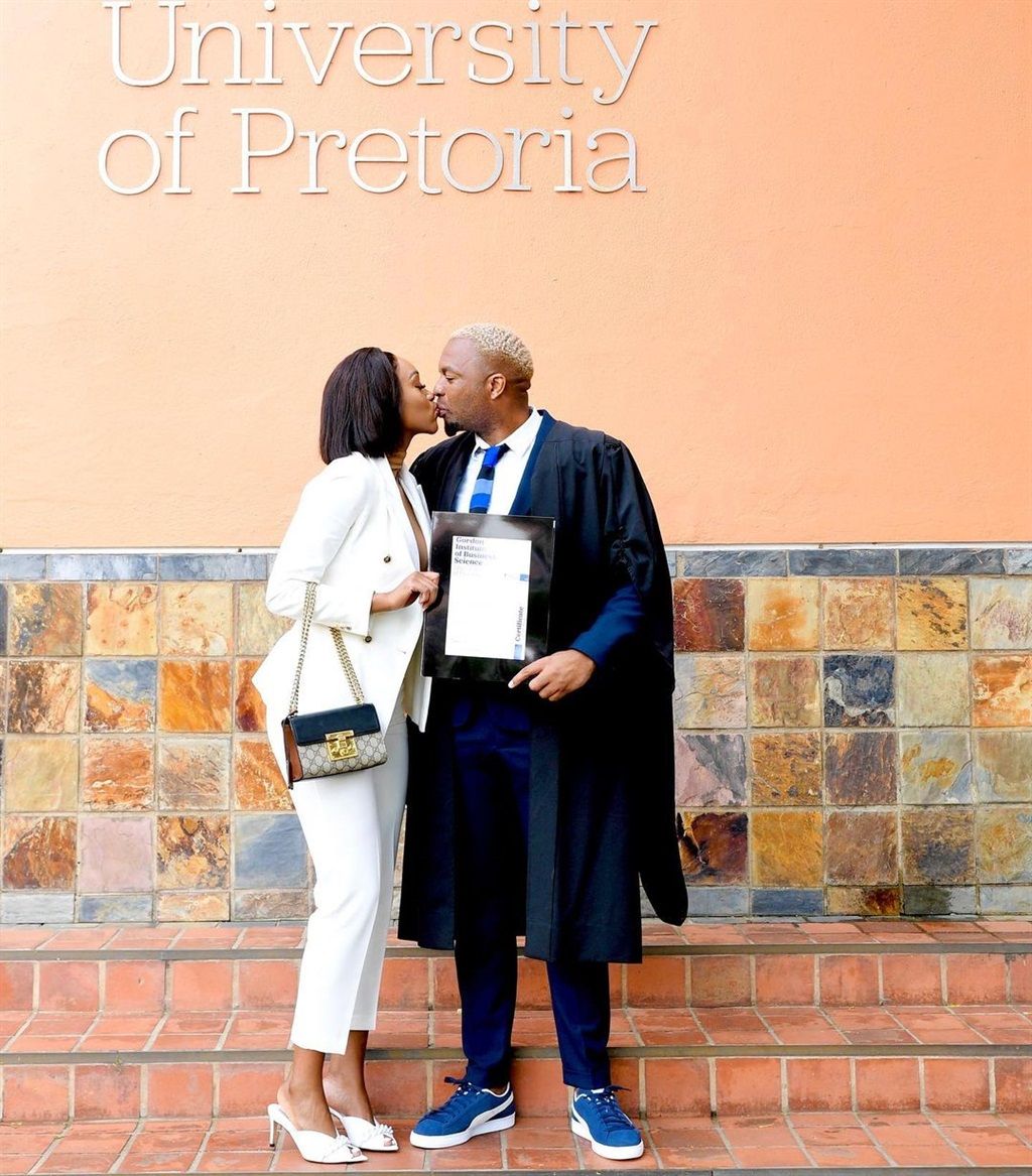 Itumeleng Khune and his wife Sphelele Makhunga.