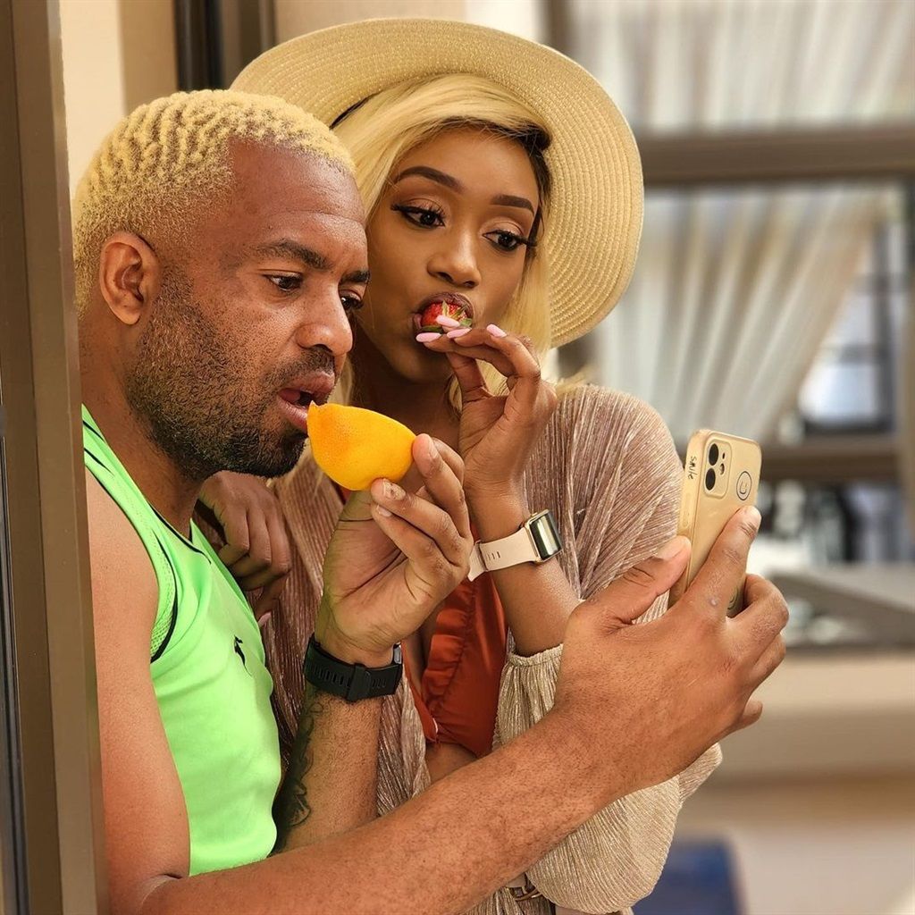Itumeleng Khune and his wife Sphelele Makhunga.