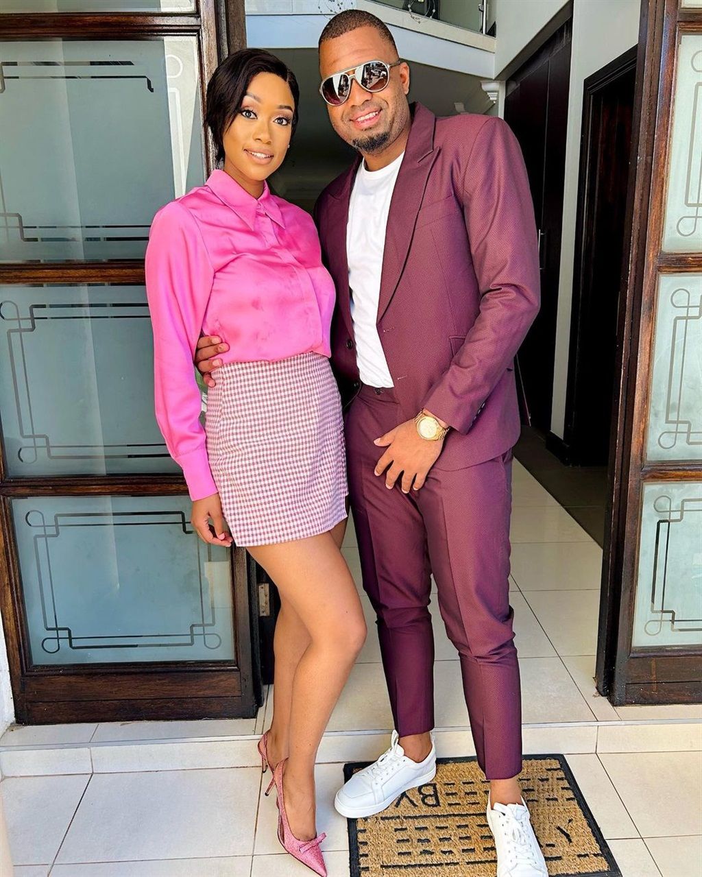 Itumeleng Khune and his wife Sphelele Makhunga.