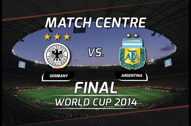 World Cup Final Starting XI: Germany V Argentina